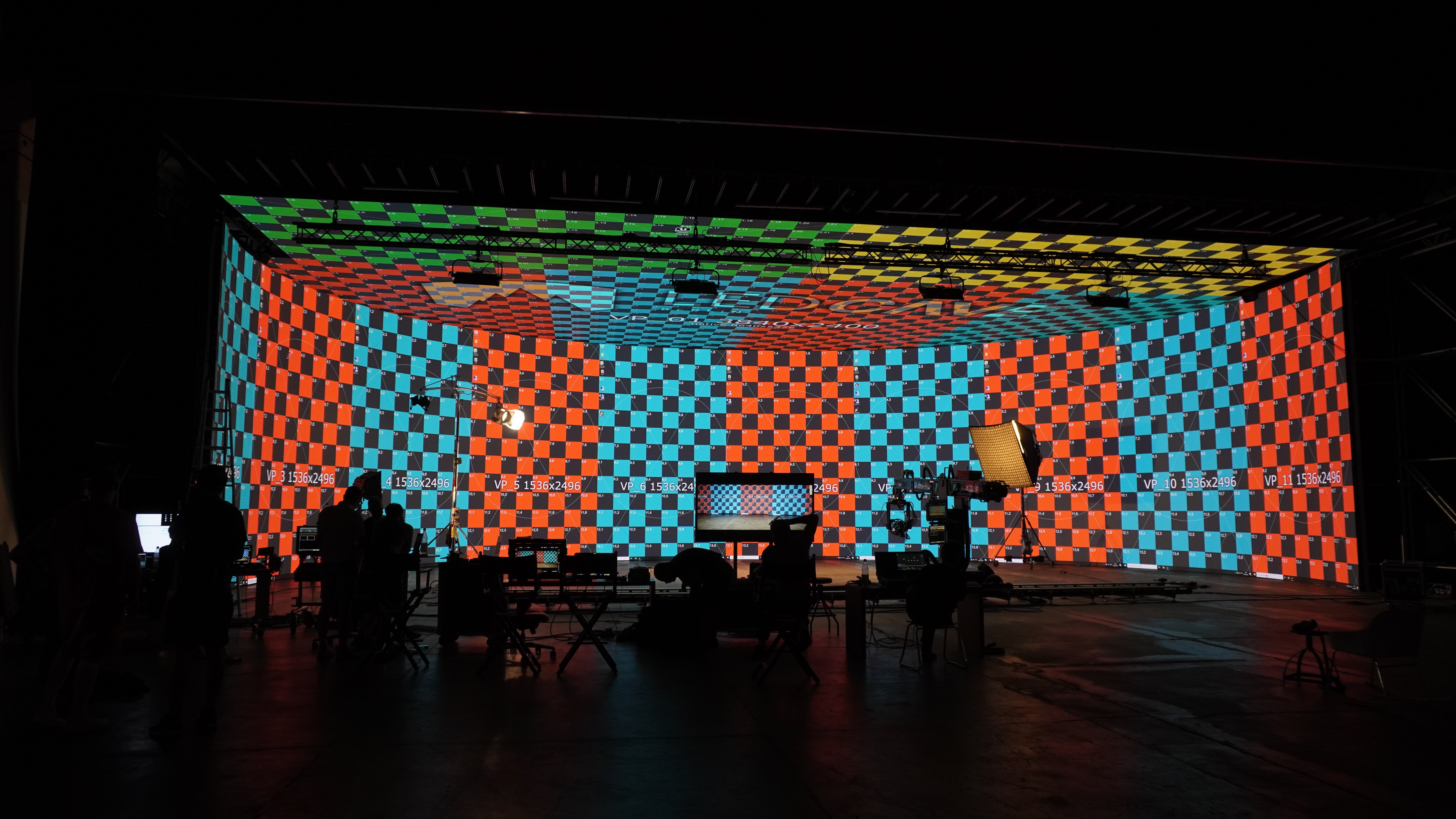 abstract grid wave