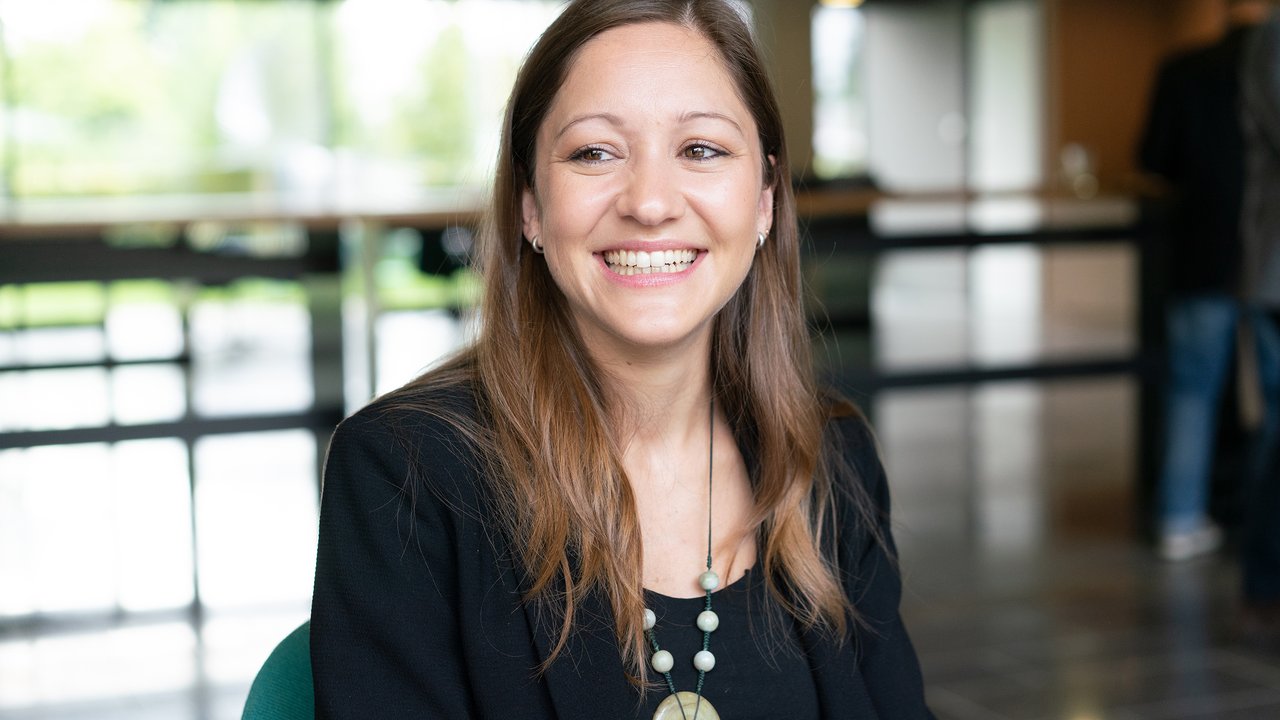 woman smiling for portrait